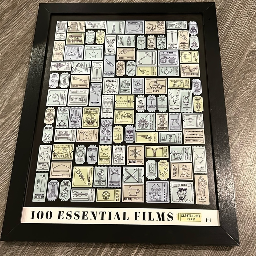 Essential Film Scratch Off Chart A Memento Poster for Movies w/ Scratch-Off foil - Picture 4 of 5